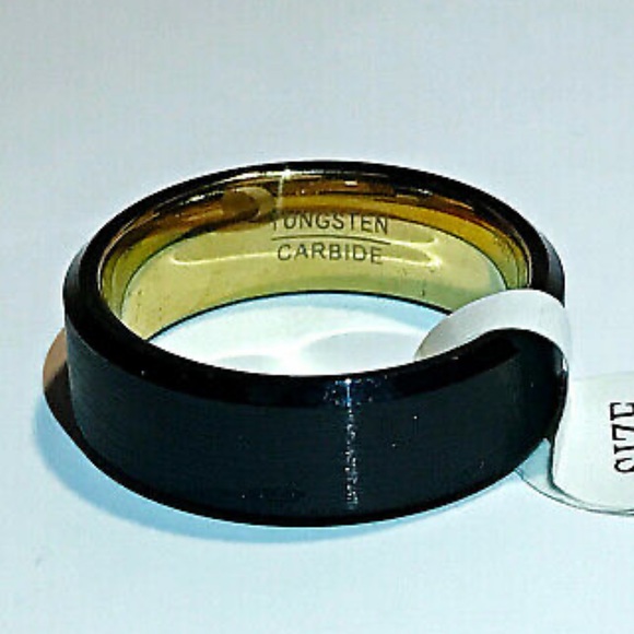Lanchela & co. Other - Lanchela & Co Mens Black 8mm Tungsten Wedding Engagement Promise Ring